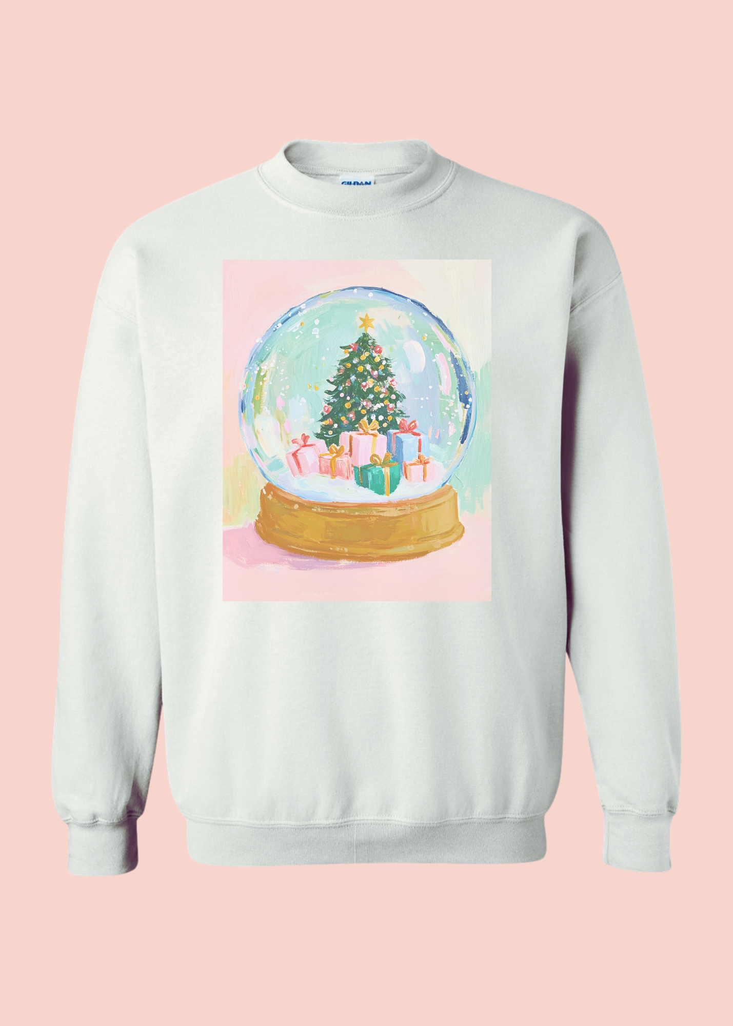 Snow Globe Scene | Adult Crewneck | RTS-Sister Shirts-Sister Shirts, Cute & Custom Tees for Mama & Littles in Trussville, Alabama.