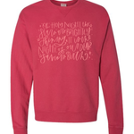 Oh Holy Night | Adult Crewneck | RTS-Women - Tops - Crewnecks-Sister Shirts-Sister Shirts, Cute & Custom Tees for Mama & Littles in Trussville, Alabama.