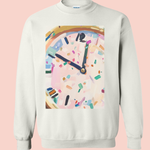 New Year, New Chapter Confetti Clock | Adult Crewneck | RTS-Women - Tops - Crewnecks-Sister Shirts-Sister Shirts, Cute & Custom Tees for Mama & Littles in Trussville, Alabama.