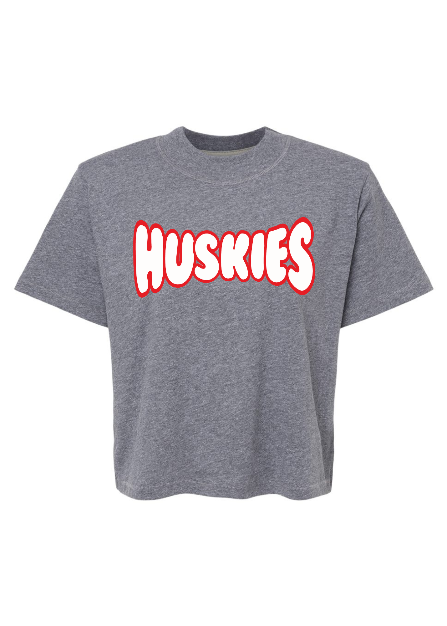 Bubble Huskies | Mom Crop Tee-Womens - Tops - Tees-Sister Shirts-Sister Shirts, Cute & Custom Tees for Mama & Littles in Trussville, Alabama.