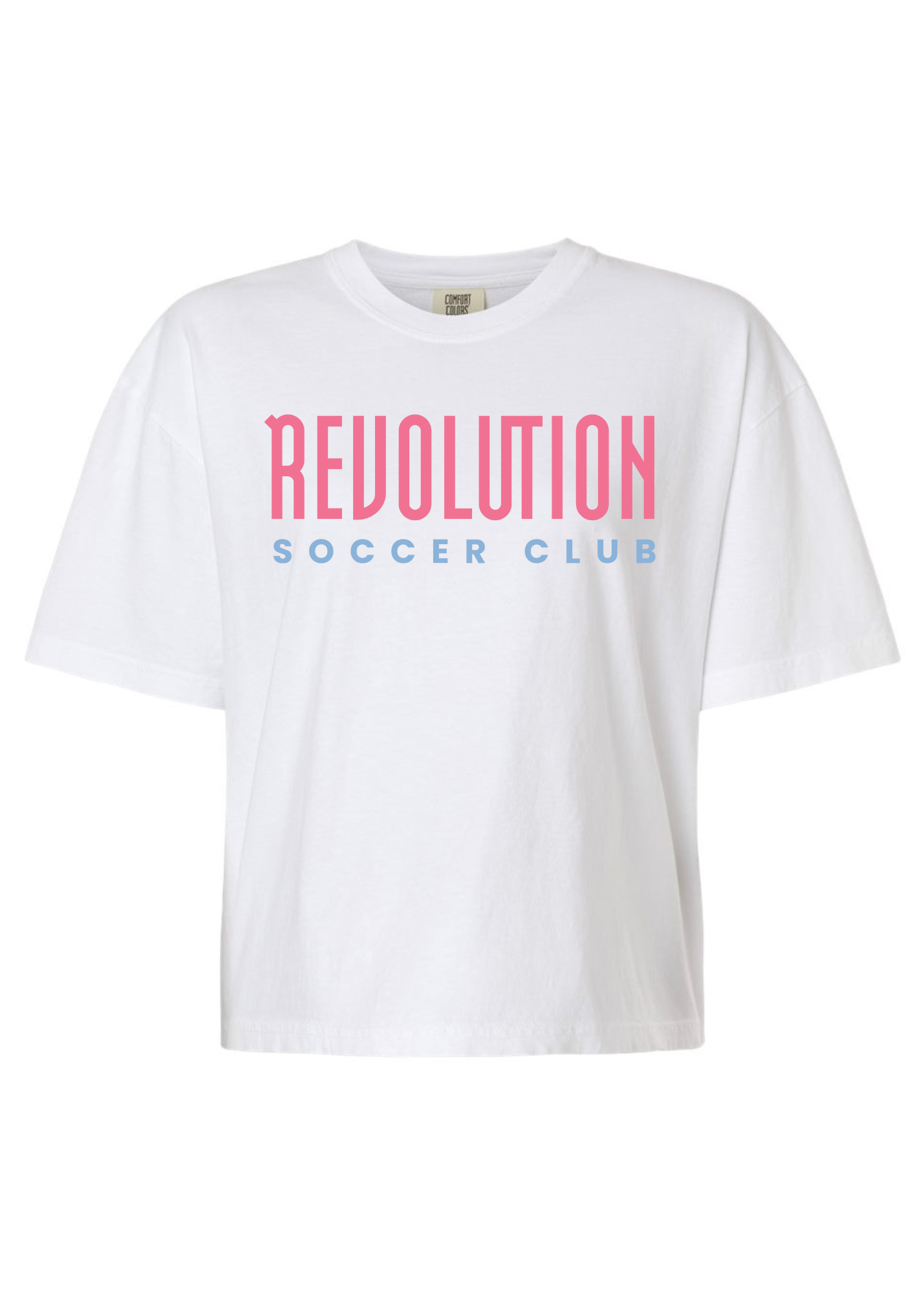Revolution Soccer | Mom Crop Tee-Womens - Tops - Tees-Sister Shirts-Sister Shirts, Cute & Custom Tees for Mama & Littles in Trussville, Alabama.