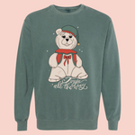 Jingle All the Way | Adult Garment Dyed Crewneck-Adult Crewneck-Sister Shirts-Sister Shirts, Cute & Custom Tees for Mama & Littles in Trussville, Alabama.