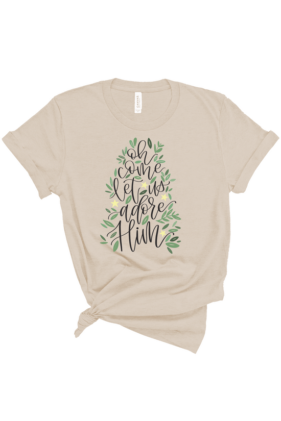 Oh Come Let Us Adore Him | Adult Tee-Adult Tee-Sister Shirts-Sister Shirts, Cute & Custom Tees for Mama & Littles in Trussville, Alabama.