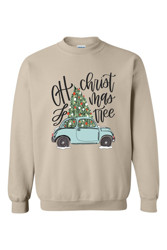 Oh Christmas Tree | Adult Crewneck-Adult Crewneck-Sister Shirts-Sister Shirts, Cute & Custom Tees for Mama & Littles in Trussville, Alabama.