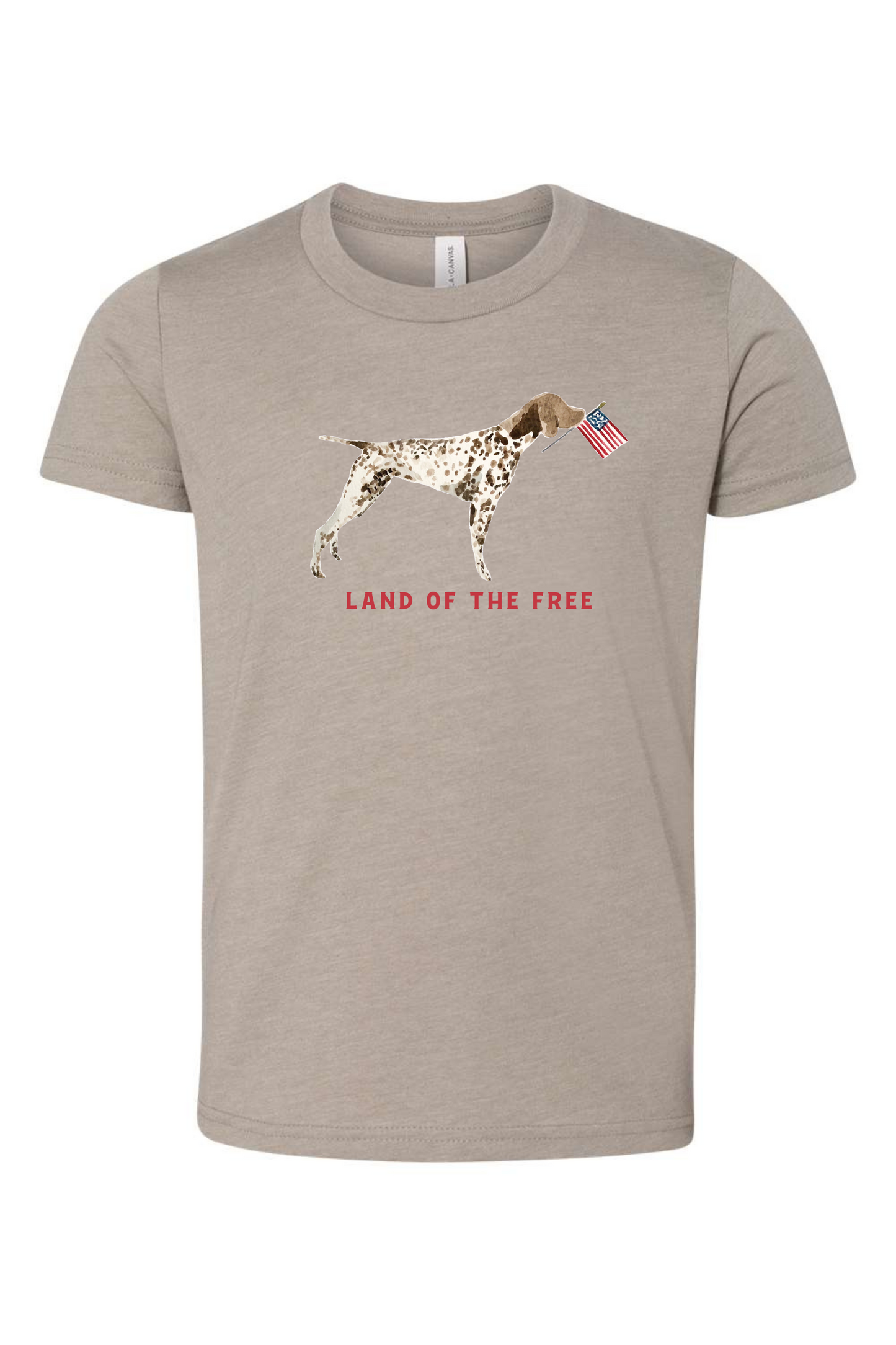 Land Of The Free Pup | Kids Tee | RTS-Kids Tees-Sister Shirts-Sister Shirts, Cute & Custom Tees for Mama & Littles in Trussville, Alabama.
