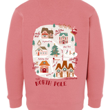 Whimsical North Pole | Youth Crewneck | RTS-Kids Crewneck-Sister Shirts-Sister Shirts, Cute & Custom Tees for Mama & Littles in Trussville, Alabama.