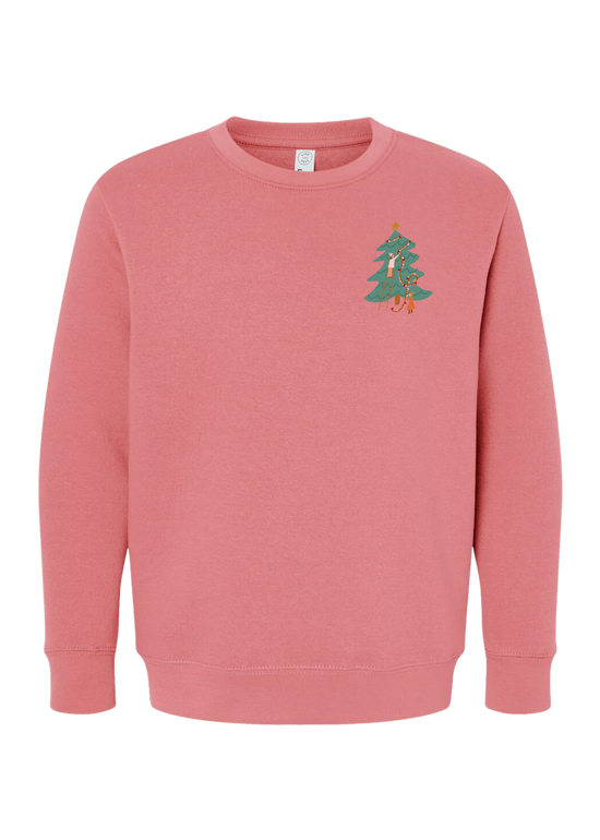 Whimsical North Pole | Youth Crewneck | RTS-Kids Crewneck-Sister Shirts-Sister Shirts, Cute & Custom Tees for Mama & Littles in Trussville, Alabama.