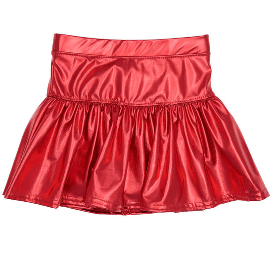 Metallic Game Day Skort | Red-Skort-Sister Shirts-Sister Shirts, Cute & Custom Tees for Mama & Littles in Trussville, Alabama.