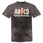 AB⚡CD | Mineral Wash Adult Tee-Womens - Tops - Tees-Sister Shirts-Sister Shirts, Cute & Custom Tees for Mama & Littles in Trussville, Alabama.