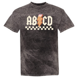 AB⚡CD | Mineral Wash Adult Tee-Womens - Tops - Tees-Sister Shirts-Sister Shirts, Cute & Custom Tees for Mama & Littles in Trussville, Alabama.