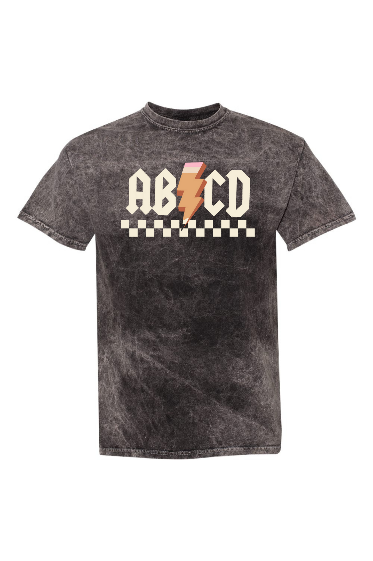 AB⚡CD | Mineral Wash Adult Tee-Adult Tee-Sister Shirts-Sister Shirts, Cute & Custom Tees for Mama & Littles in Trussville, Alabama.