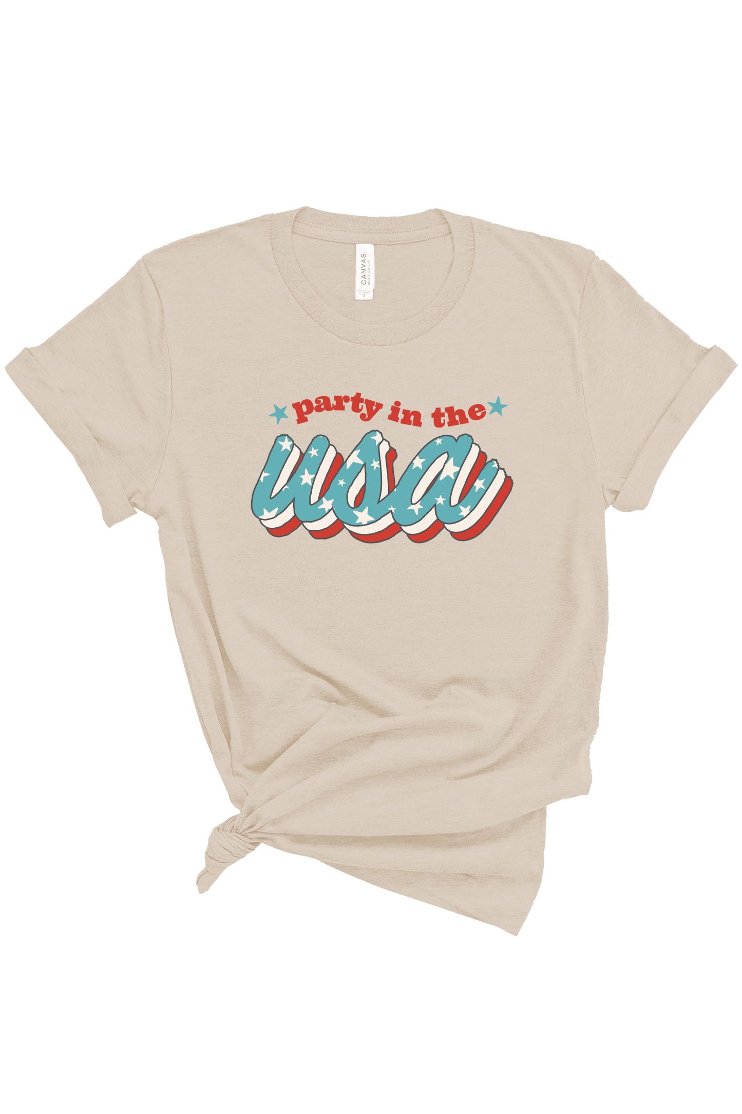 Party in the USA | Adult Tee | RTS-Adult Tee-Sister Shirts-Sister Shirts, Cute & Custom Tees for Mama & Littles in Trussville, Alabama.