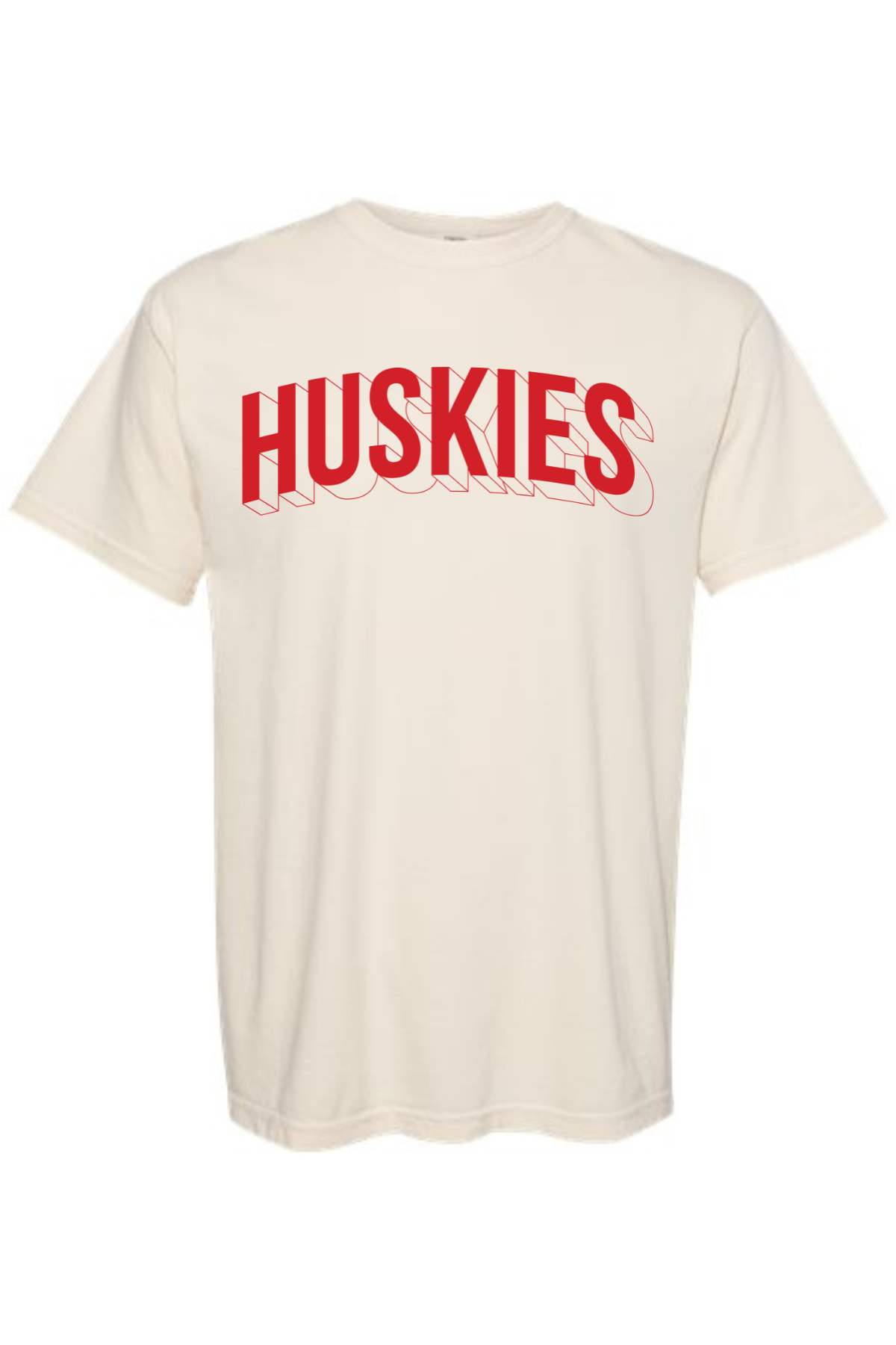Huskies Wire Frame | Adult Tee-Womens - Tops - Tees-Sister Shirts-Sister Shirts, Cute & Custom Tees for Mama & Littles in Trussville, Alabama.