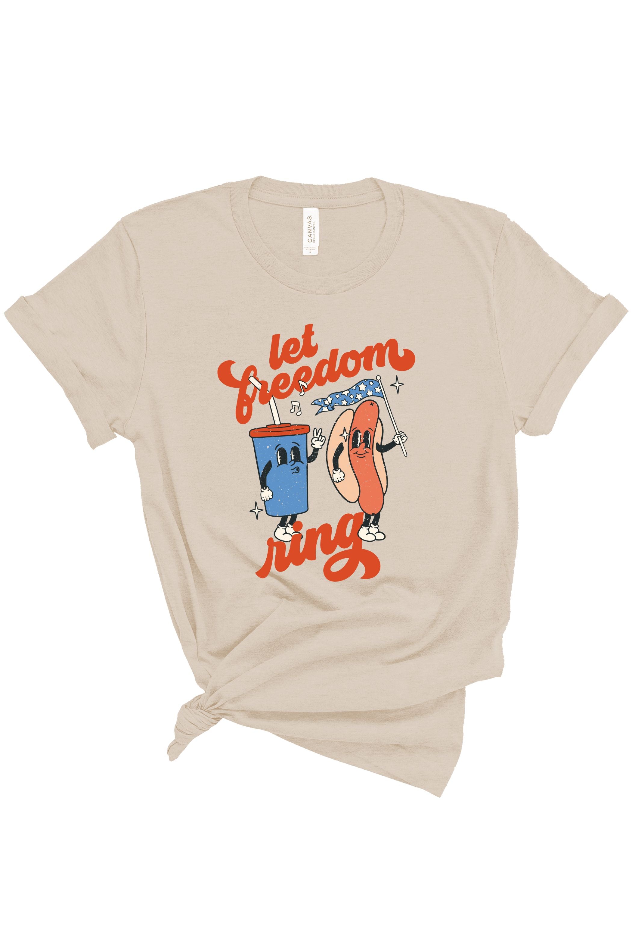 Let Freedom Ring | Adult Tee-Womens - Tops - Tees-Sister Shirts-Sister Shirts, Cute & Custom Tees for Mama & Littles in Trussville, Alabama.