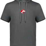 Husky Head Minimal | Adult Short Sleeve Performance Hoodie | RTS-Performance Hoodie-Sister Shirts-Sister Shirts, Cute & Custom Tees for Mama & Littles in Trussville, Alabama.