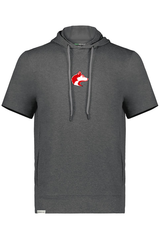 Load image into Gallery viewer, Husky Head Minimal | Adult Short Sleeve Performance Hoodie-Sister Shirts-Sister Shirts, Cute &amp;amp; Custom Tees for Mama &amp;amp; Littles in Trussville, Alabama.
