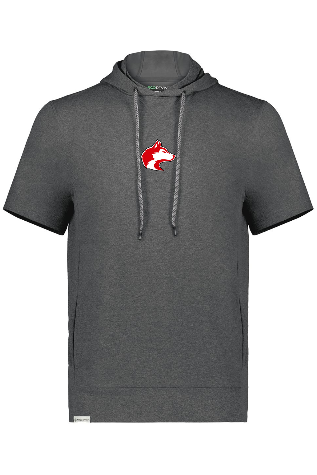 Husky Head Minimal | Youth Short Sleeve Performance Hoodie-Sister Shirts-Sister Shirts, Cute & Custom Tees for Mama & Littles in Trussville, Alabama.