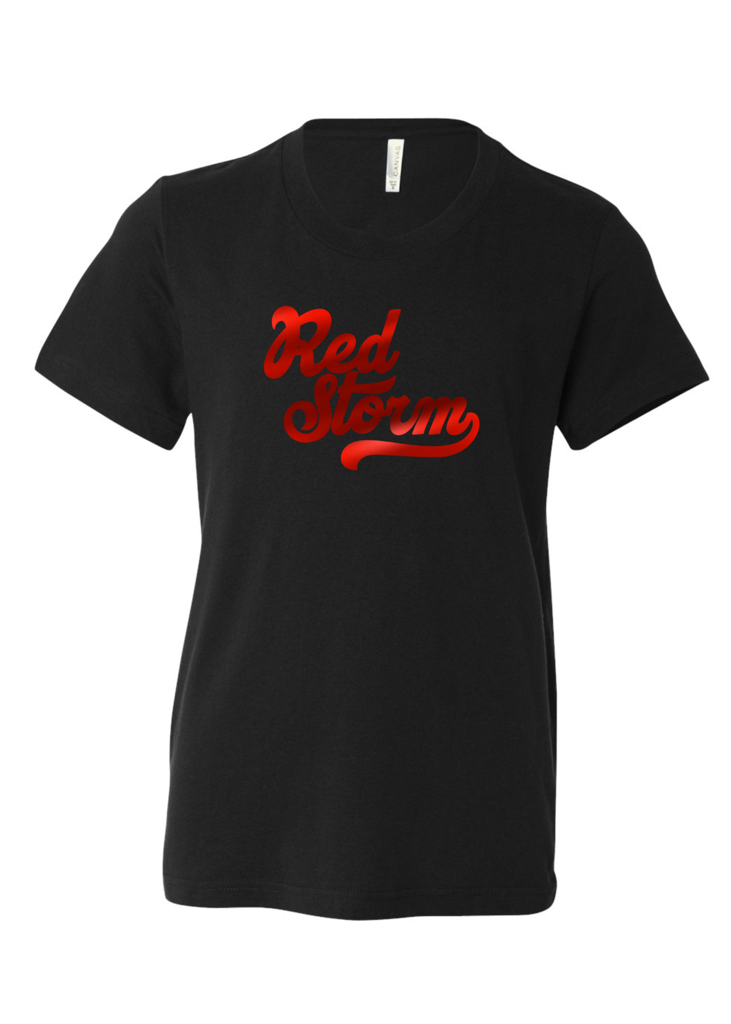 Red Storm Foil | Youth Tee-Kids Tees-Bella Canvas-Sister Shirts, Cute & Custom Tees for Mama & Littles in Trussville, Alabama.