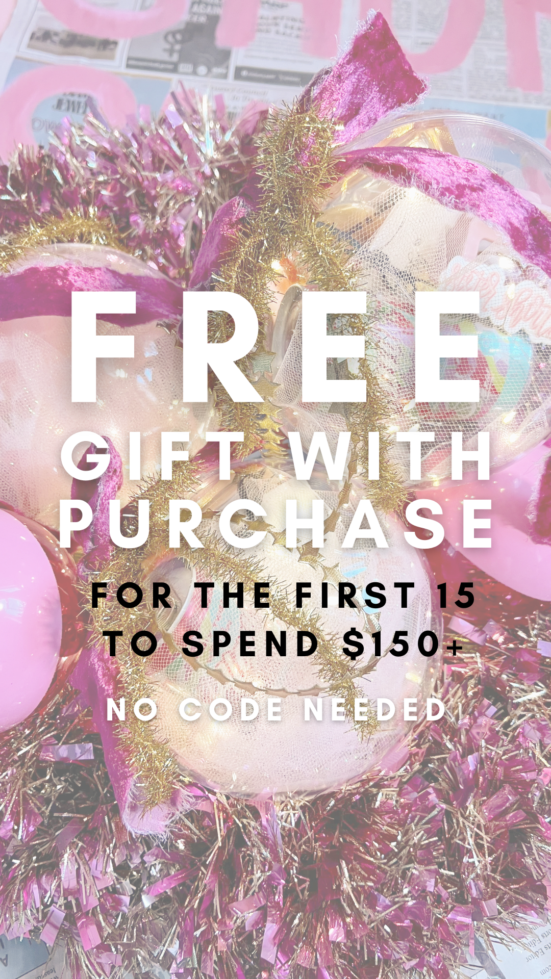 MADE TO BE MERRY PINK FRIDAY ORNAMENT-Sister Shirts-Sister Shirts, Cute & Custom Tees for Mama & Littles in Trussville, Alabama.