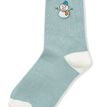 Snowman Crew Socks in Blue-Women - Accessories - Socks-Zenana-Sister Shirts, Cute & Custom Tees for Mama & Littles in Trussville, Alabama.