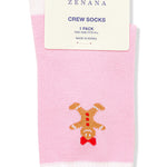 Gingerbread Crew Socks in Pink-Women - Accessories - Socks-Zenana-Sister Shirts, Cute & Custom Tees for Mama & Littles in Trussville, Alabama.