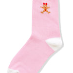 Gingerbread Crew Socks in Pink-Women - Accessories - Socks-Zenana-Sister Shirts, Cute & Custom Tees for Mama & Littles in Trussville, Alabama.