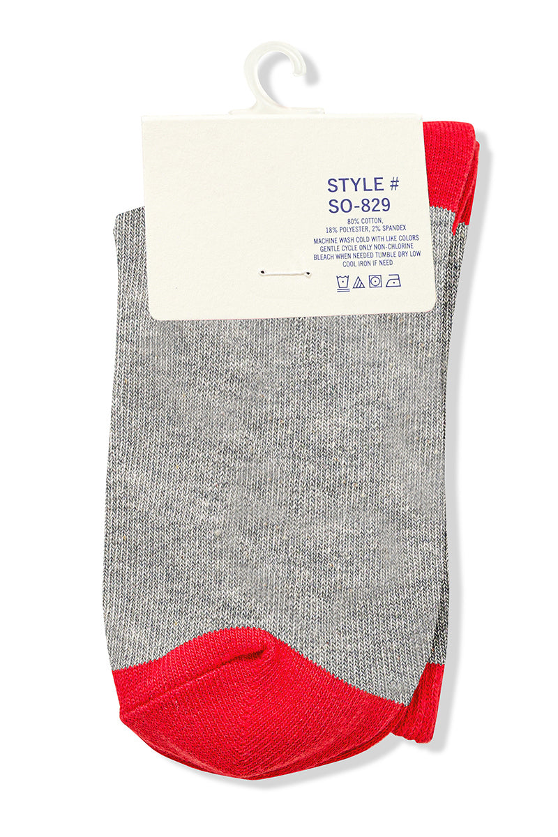 Gingerbread Crew Socks in Grey-Women - Accessories - Socks-Zenana-Sister Shirts, Cute & Custom Tees for Mama & Littles in Trussville, Alabama.