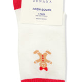 Gingerbread Crew Socks in Cream-Women - Accessories - Socks-Zenana-Sister Shirts, Cute & Custom Tees for Mama & Littles in Trussville, Alabama.