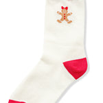 Gingerbread Crew Socks in Cream-Women - Accessories - Socks-Zenana-Sister Shirts, Cute & Custom Tees for Mama & Littles in Trussville, Alabama.