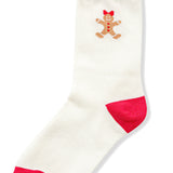 Gingerbread Crew Socks in Cream-Women - Accessories - Socks-Zenana-Sister Shirts, Cute & Custom Tees for Mama & Littles in Trussville, Alabama.