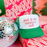Put It On Santas Tab | Trucker Hat-Sister Shirts-Sister Shirts, Cute & Custom Tees for Mama & Littles in Trussville, Alabama.