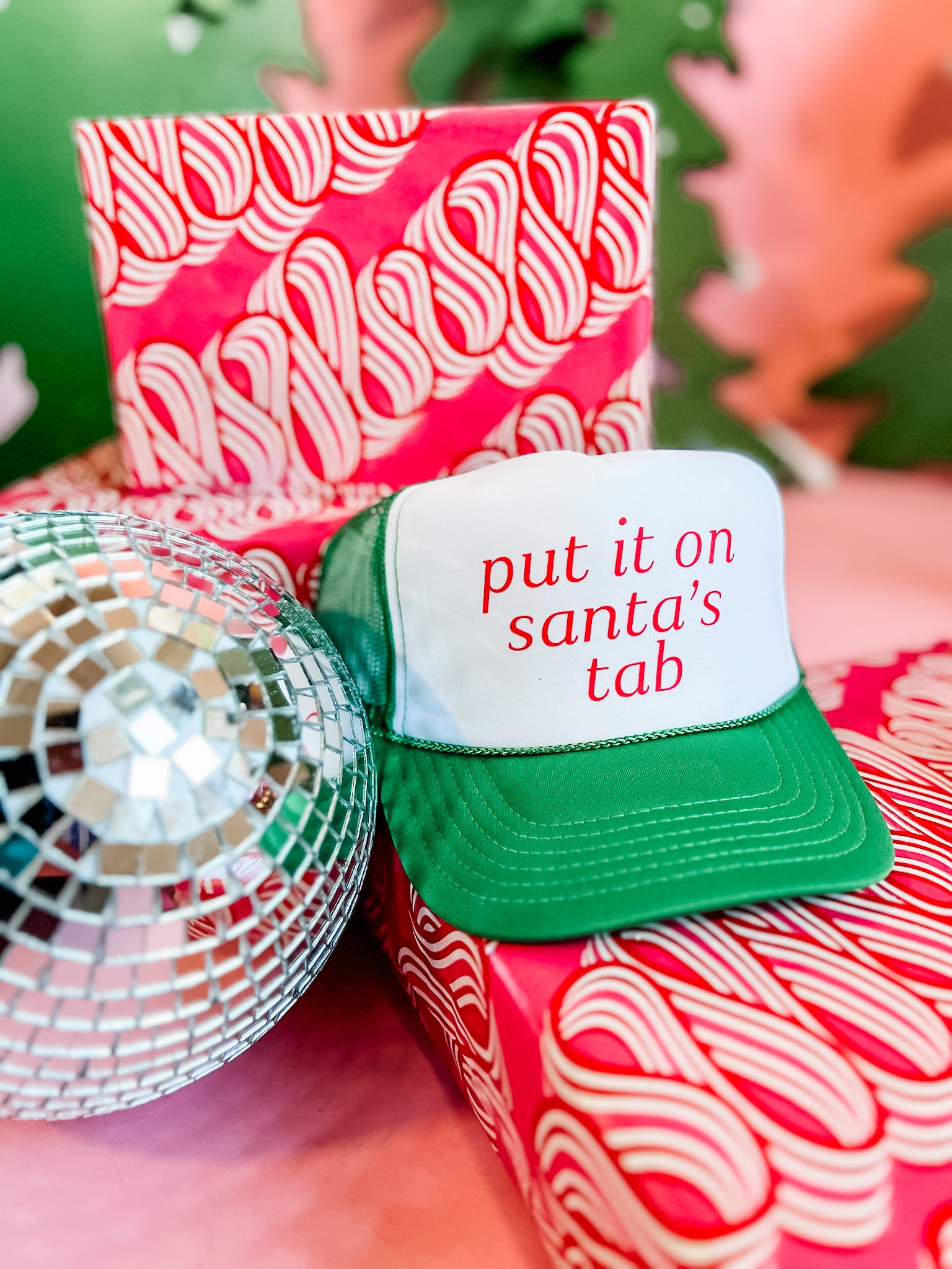 Put It On Santas Tab | Trucker Hat-Sister Shirts-Sister Shirts, Cute & Custom Tees for Mama & Littles in Trussville, Alabama.