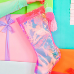 Christmas Stocking | Iridescent Pink-Sister Shirts-Sister Shirts, Cute & Custom Tees for Mama & Littles in Trussville, Alabama.