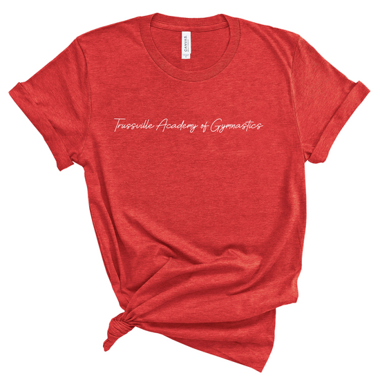 Load image into Gallery viewer, Trussville Academy of Gymnastics Script | Adult Tee-Sister Shirts-Sister Shirts, Cute &amp;amp; Custom Tees for Mama &amp;amp; Littles in Trussville, Alabama.
