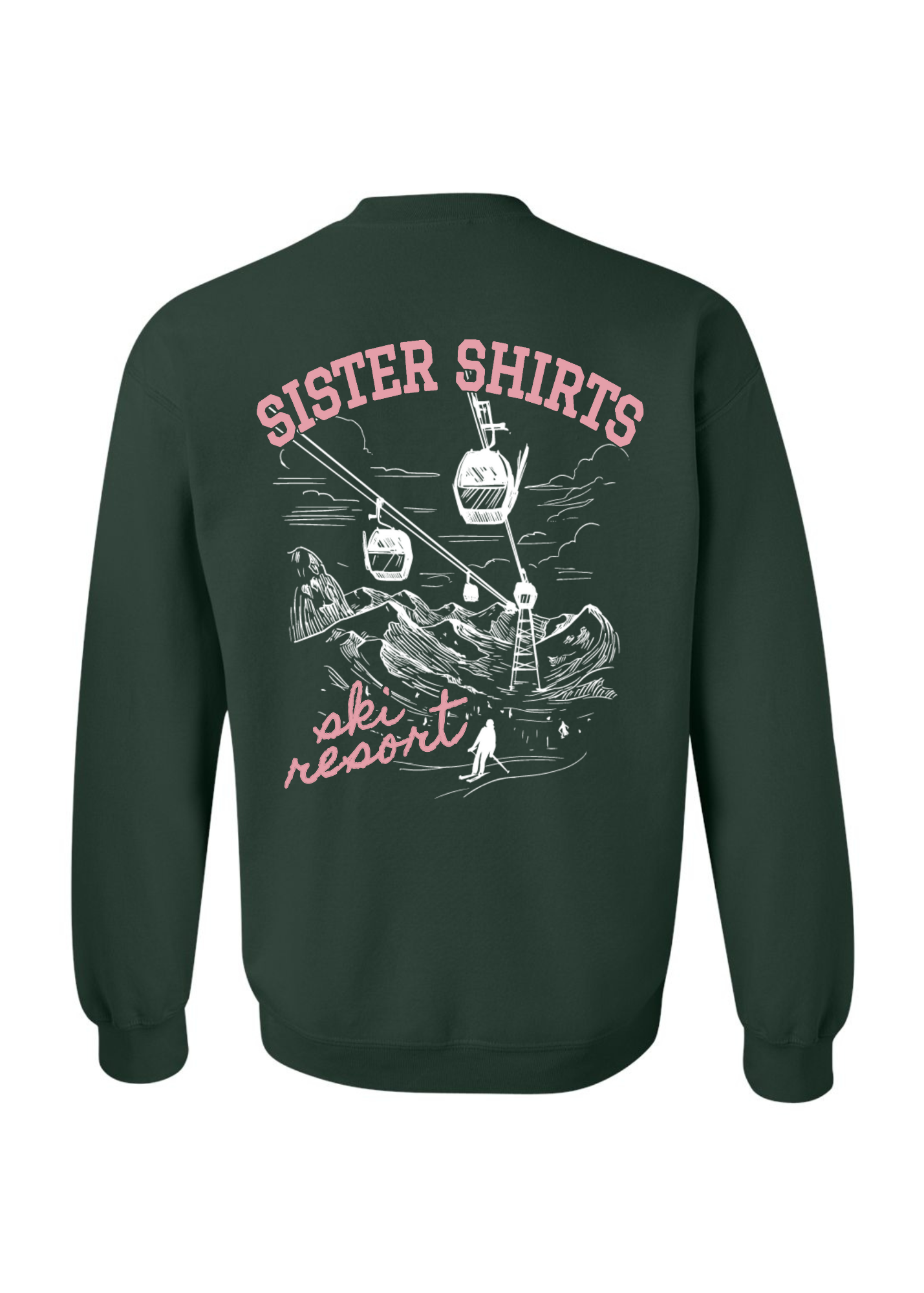 Ski Resort | Adult Crewneck-Women - Tops - Crewnecks-Sister Shirts-Sister Shirts, Cute & Custom Tees for Mama & Littles in Trussville, Alabama.
