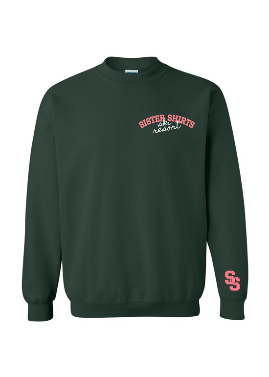 Ski Resort | Adult Crewneck-Sister Shirts-Sister Shirts, Cute & Custom Tees for Mama & Littles in Trussville, Alabama.