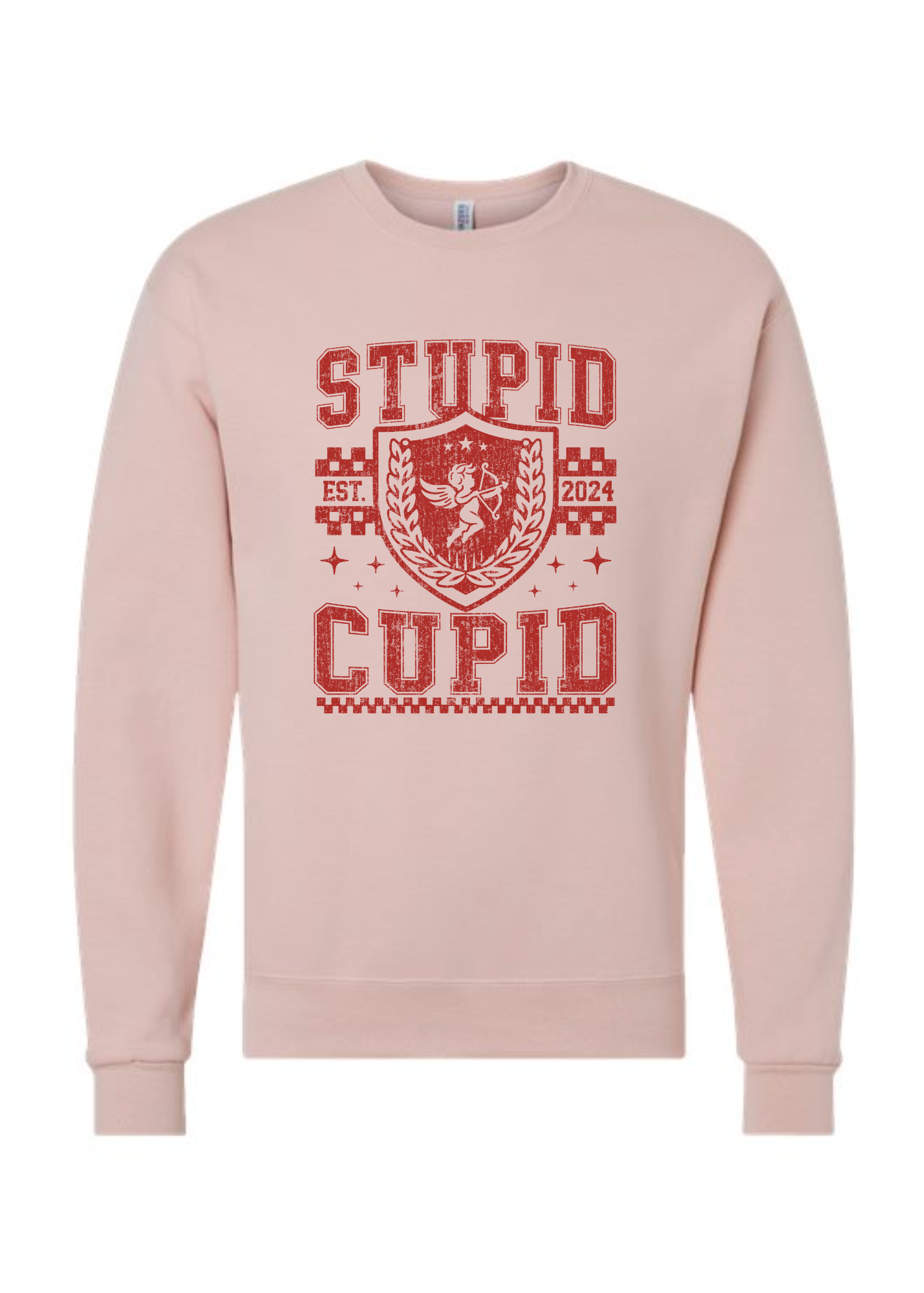 Stupid Cupid | Adult Crewneck | RTS-Adult Crewneck-Sister Shirts-Sister Shirts, Cute & Custom Tees for Mama & Littles in Trussville, Alabama.