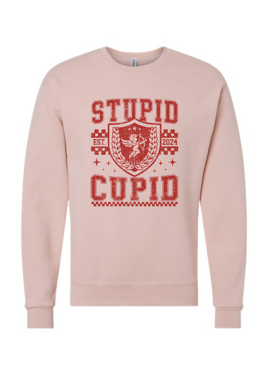 Stupid Cupid | Adult Pullover-Adult Pullover-Sister Shirts-Sister Shirts, Cute & Custom Tees for Mama & Littles in Trussville, Alabama.