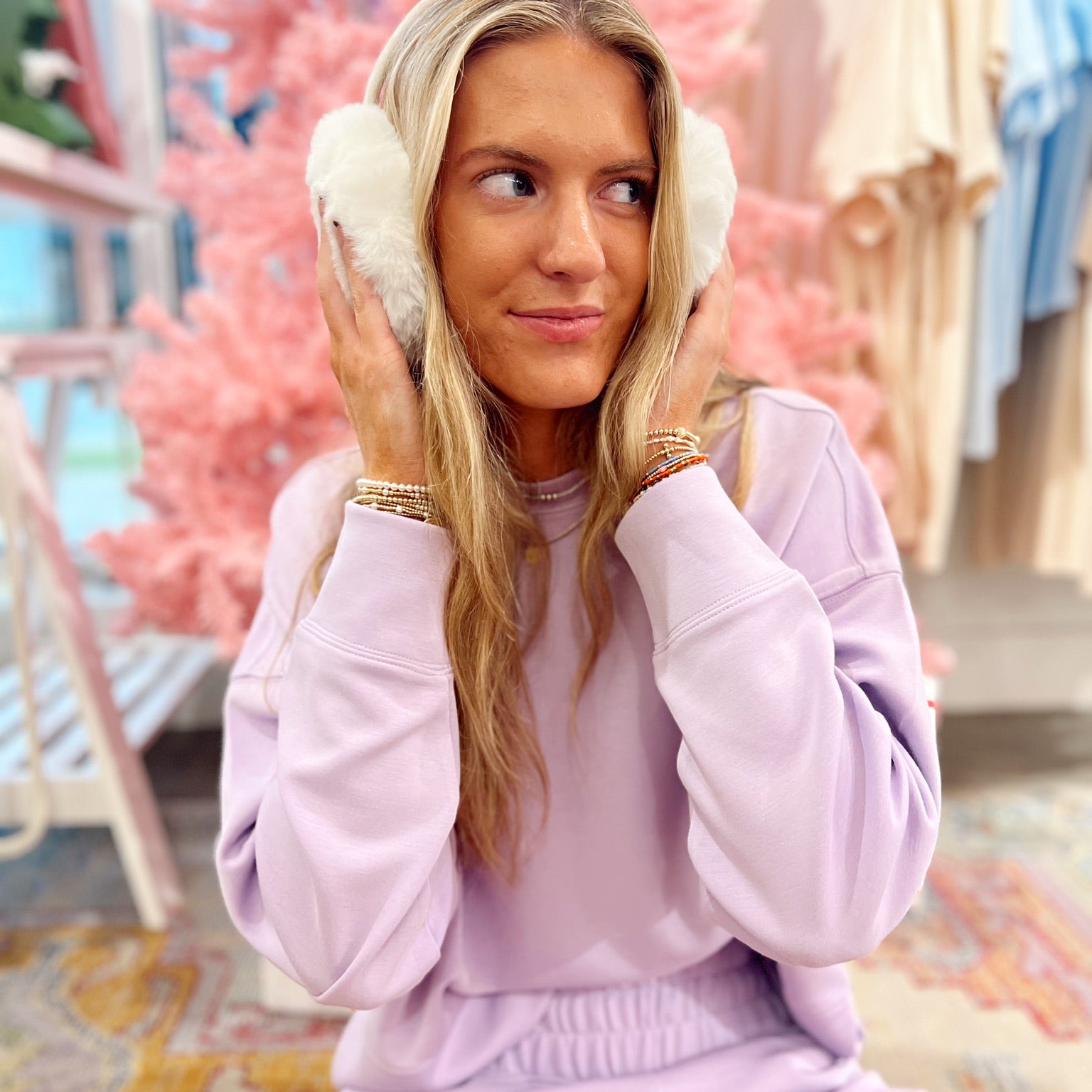 Fuzzy Earmuffs-Sister Shirts-Sister Shirts, Cute & Custom Tees for Mama & Littles in Trussville, Alabama.