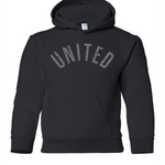 United Distressed Arch | Youth Hoodie-Youth - Tops - Sweatshirts-Sister Shirts-Sister Shirts, Cute & Custom Tees for Mama & Littles in Trussville, Alabama.