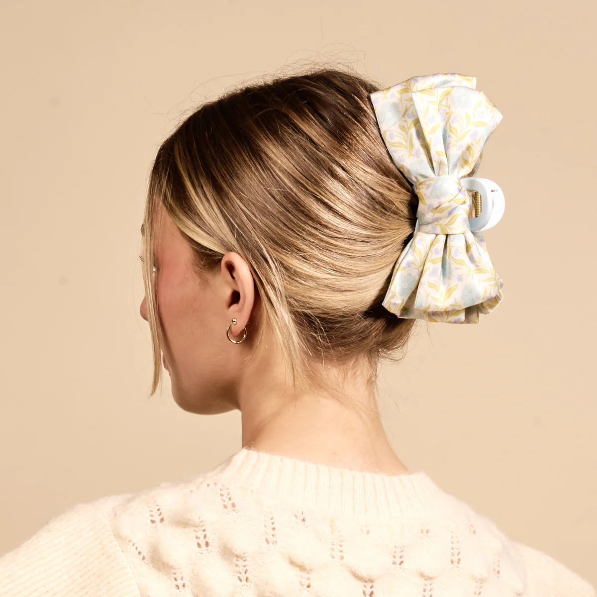 Poppin' Petals Aqua Satin Bow Claw Clip-Women - Accessories - Hair-The Darling Effect-Sister Shirts, Cute & Custom Tees for Mama & Littles in Trussville, Alabama.
