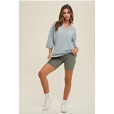 Washed Cotton Biker Shorts | Grey-women - bottoms - shorts-Wishlist-Sister Shirts, Cute & Custom Tees for Mama & Littles in Trussville, Alabama.