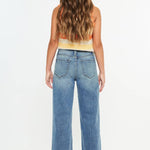 Cool Cuff Crop | Youth Wide Leg Jeans-Youth - Bottoms - Jeans-Kan Can USA-Sister Shirts, Cute & Custom Tees for Mama & Littles in Trussville, Alabama.