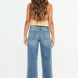 Cool Cuff Crop | Youth Wide Leg Jeans-Youth - Bottoms - Jeans-Kan Can USA-Sister Shirts, Cute & Custom Tees for Mama & Littles in Trussville, Alabama.