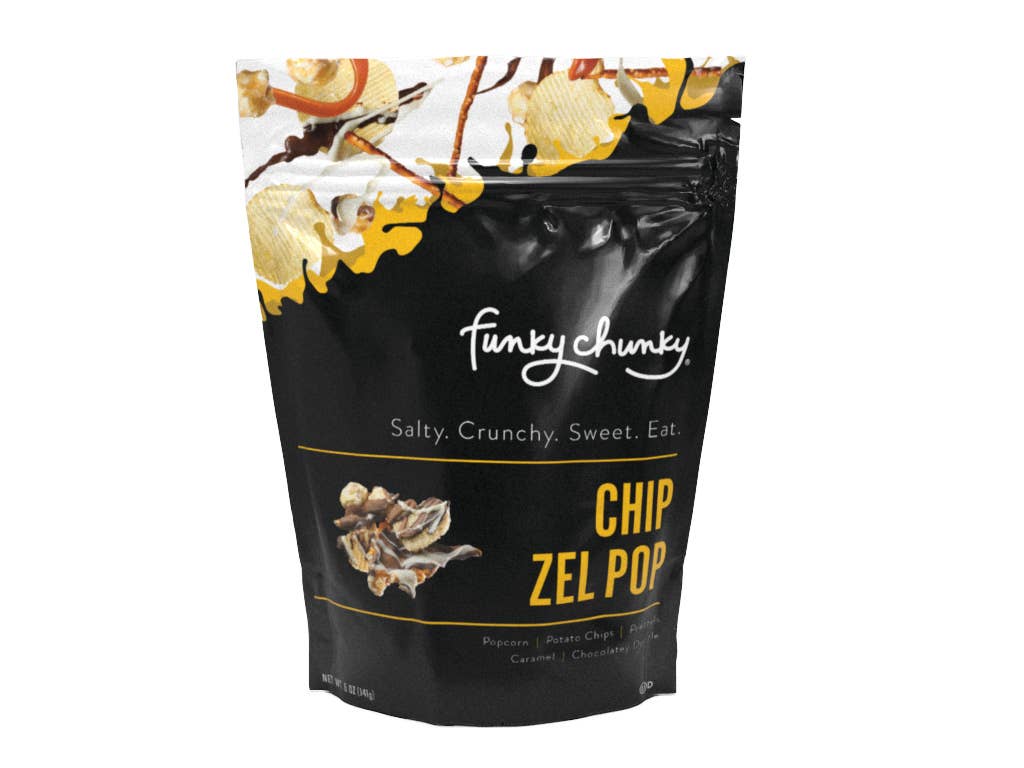Chip Zel Pop | Chocolate Popcorn | 5-ounce Bags-Home - Gourmet-Funky Chunky-Sister Shirts, Cute & Custom Tees for Mama & Littles in Trussville, Alabama.