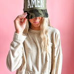 Can I Get an Amen? in Camo | Adult Trucker Hat-Women - Accessories - Hats-Sister Shirts-Sister Shirts, Cute & Custom Tees for Mama & Littles in Trussville, Alabama.
