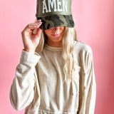 Can I Get an Amen? in Camo | Adult Trucker Hat-Women - Accessories - Hats-Sister Shirts-Sister Shirts, Cute & Custom Tees for Mama & Littles in Trussville, Alabama.