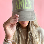 Can I Get an Amen? in Tan | Adult Trucker Hat-Women - Accessories - Hats-Sister Shirts-Sister Shirts, Cute & Custom Tees for Mama & Littles in Trussville, Alabama.