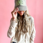 Can I Get an Amen? in Tan | Adult Trucker Hat-Women - Accessories - Hats-Sister Shirts-Sister Shirts, Cute & Custom Tees for Mama & Littles in Trussville, Alabama.