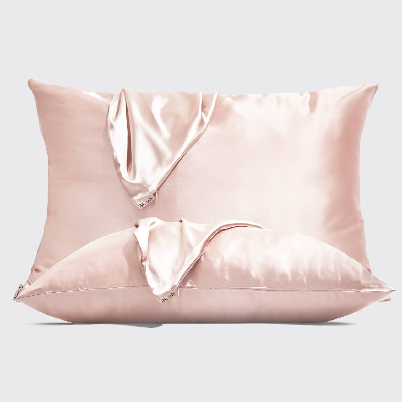 Kitsch Beauty Satin Pillowcase Gift Set in Blush-Home - Decor-KITSCH-Sister Shirts, Cute & Custom Tees for Mama & Littles in Trussville, Alabama.